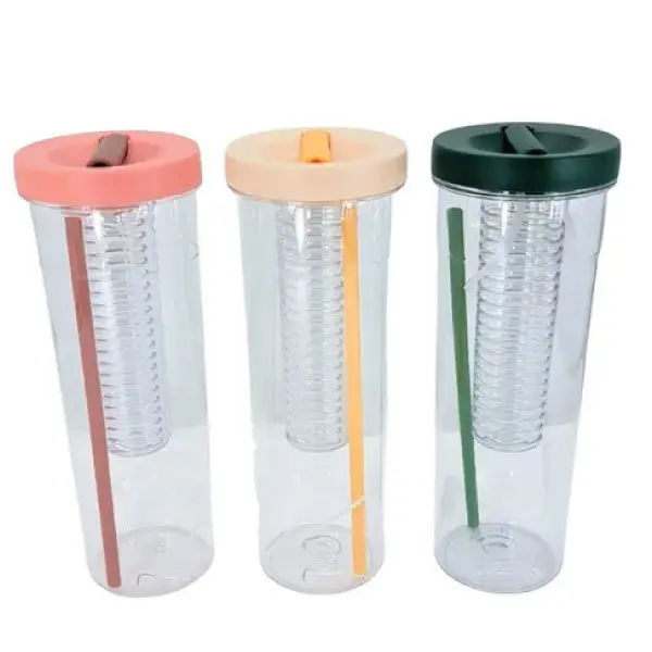 BOTELLA ALARGADA CON PORTA FRUTA YH27