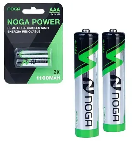 PILAS RECARGABLES AAA NOGA