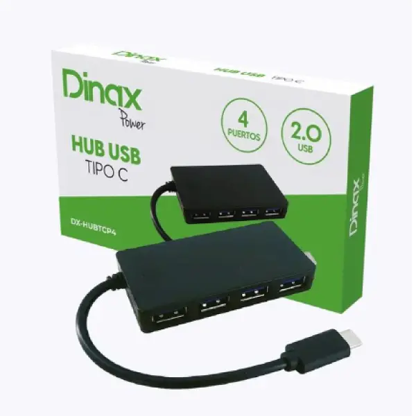 HUB TIPO C 2,0 4 PUERTOS DINAX 