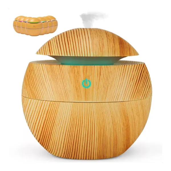 HUMIDIFICADOR MADERA REDONDO