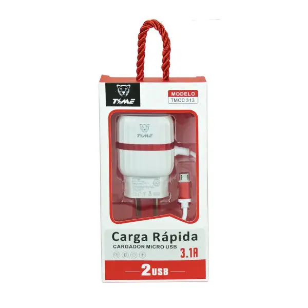 CARGADOR TIME 2,1A V8 - 313