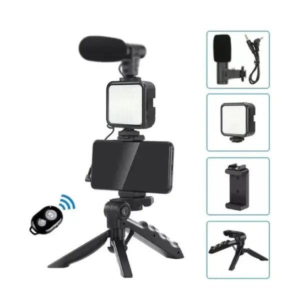 TRIPODE CON LUZ Y MICROFONO AY49