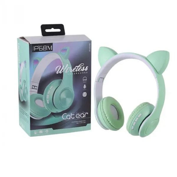 AURICULAR BT VINCHA GATITO MIXOR P68