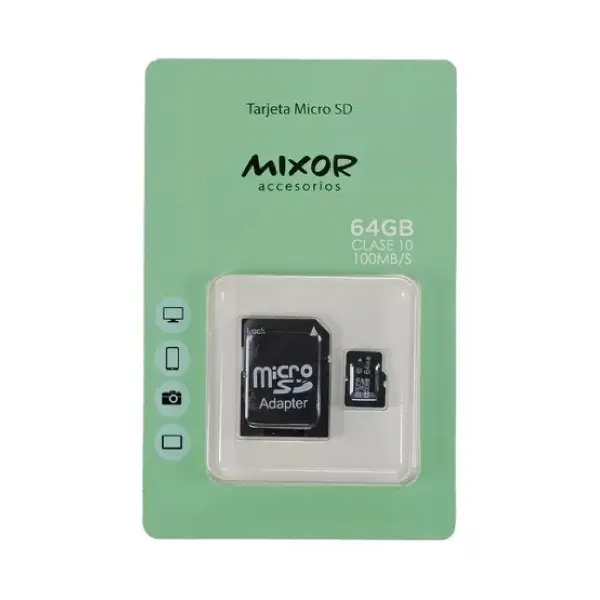 MEMORIA 64GB MIXOR - CLASE 10 