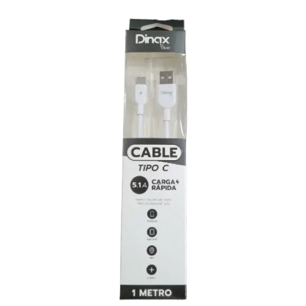 CABLE DE DATOS TIPO C DINAX DX-1MCABTC 1M