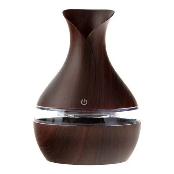 HUMIDIFICADOR MADERA JARRA CON LED 