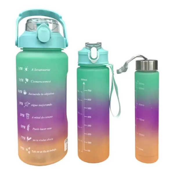 BOTELLA SET POR 3 
