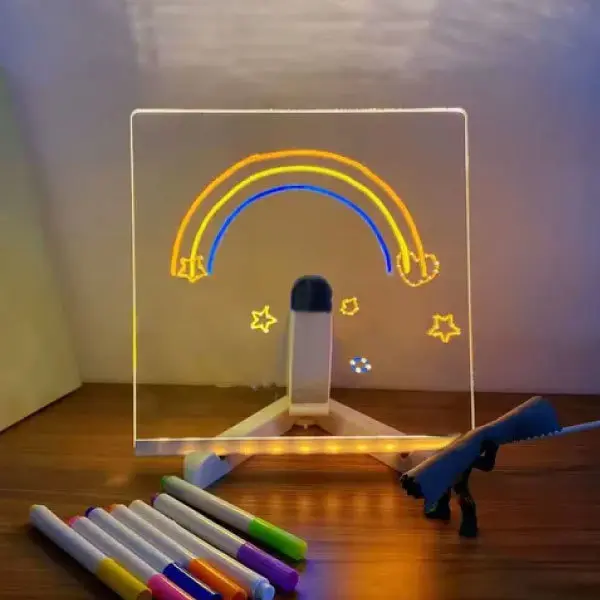 PIZARRA LED MARCADORES 15X15CM 83038