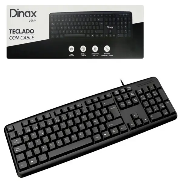TECLADO MULTIMEDIA DINAX TEC300