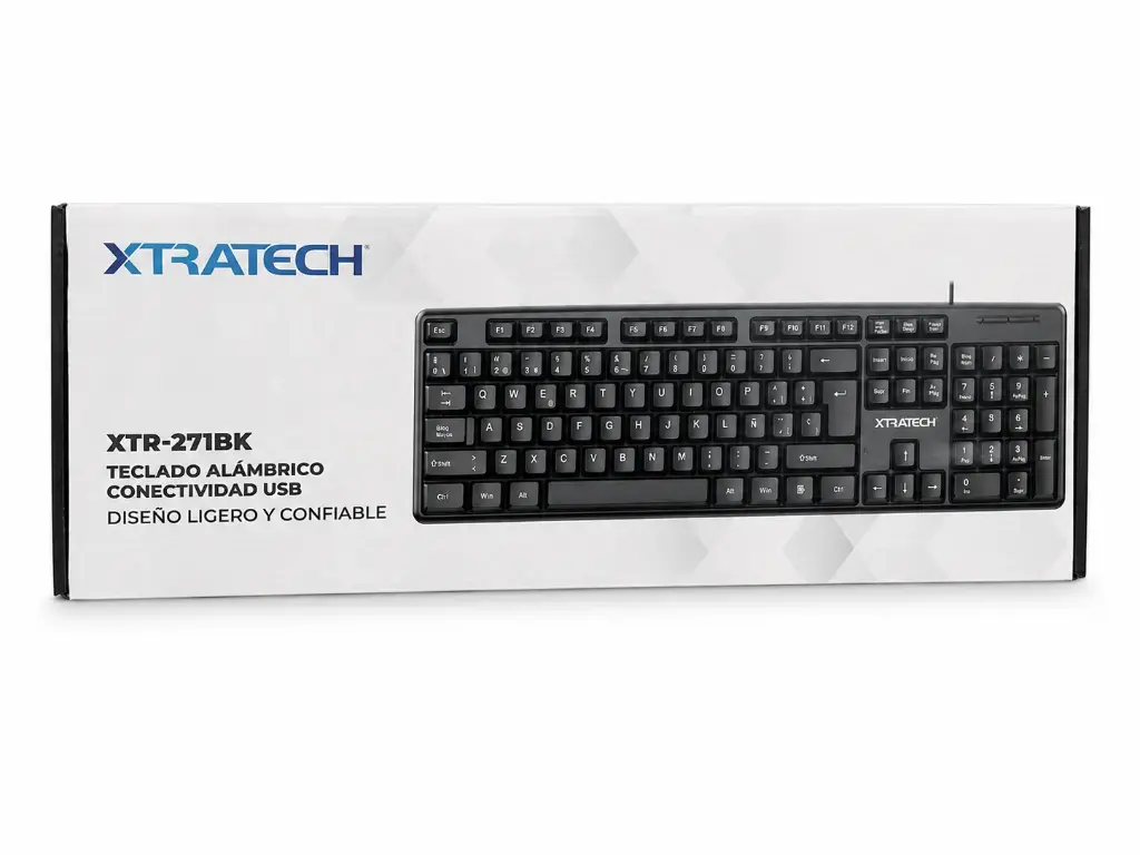 TECLADO MULTIMEDIA XTRATECH XRT-271BK