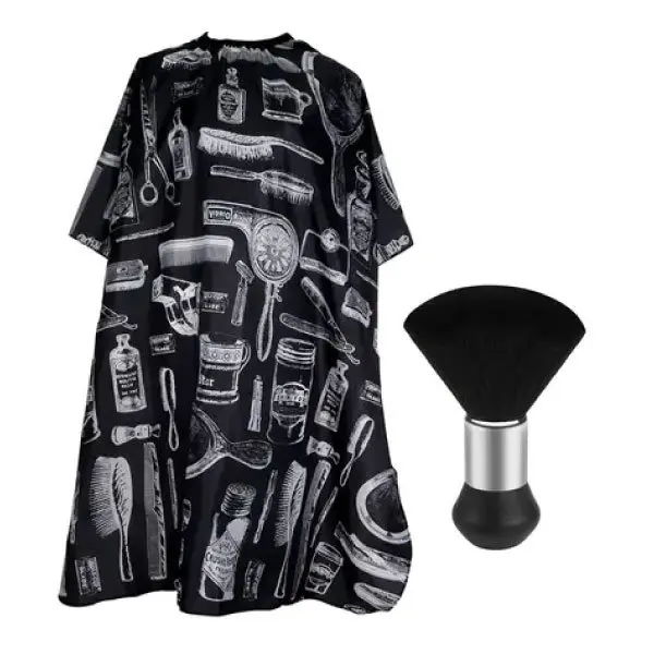 CAPA DE PELUQUERIA + BROCHA GADNIC 456