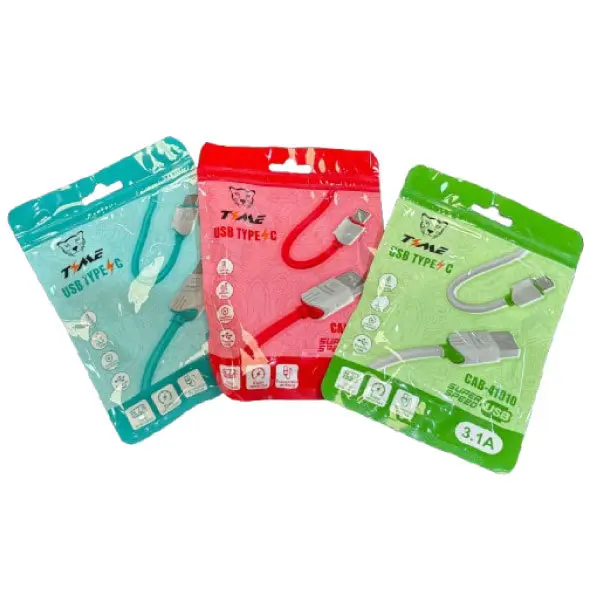 CABLE DE DATOS TIPO C TIME 41010 BOLSA