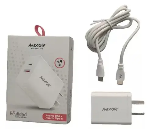 CARGADOR MIXOR REALIDAD 2USB + CABLE TC 