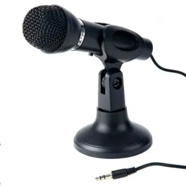 MICROFONO CON BASE Y CABLE DINAX HI-FI