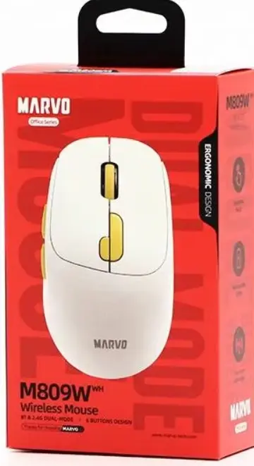 MOUSE INALAMBRICO MARVO M809WWH