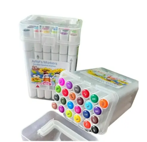 SET DE MARCADORES X24PCS 20-24CAJA TRANS
