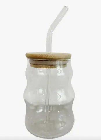 VASO DE VIDRIO ONDULADO NAL-80