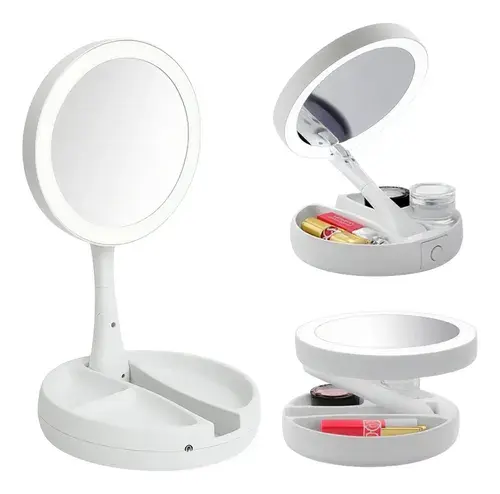 ESPEJO LED REDONDO DOBLE DINAX 988