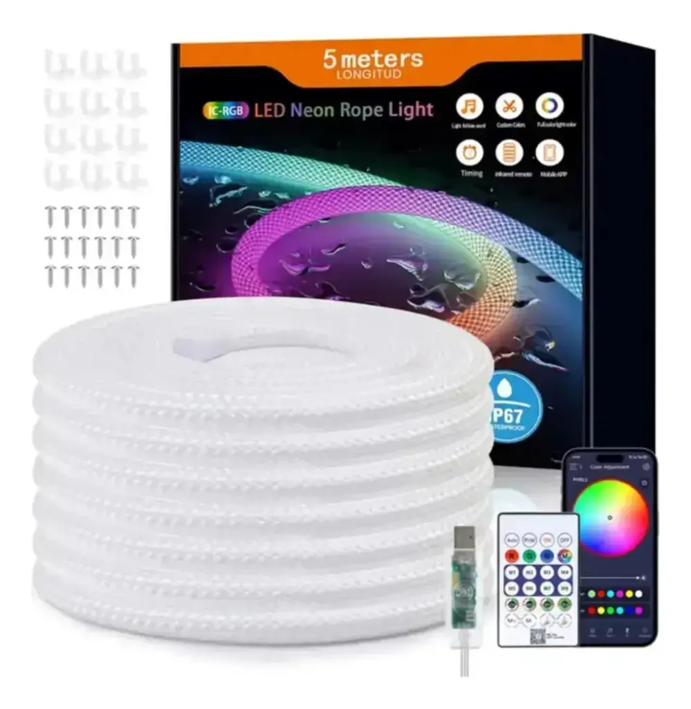 TIRA DE LED NEON MALLADA 5MTS