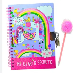 LIBRETA DIARIO UNICORNIO CON LAPICERA BB20329