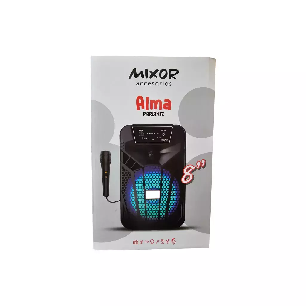 PARLANTE VALIJA 8" MIXOR ALMA