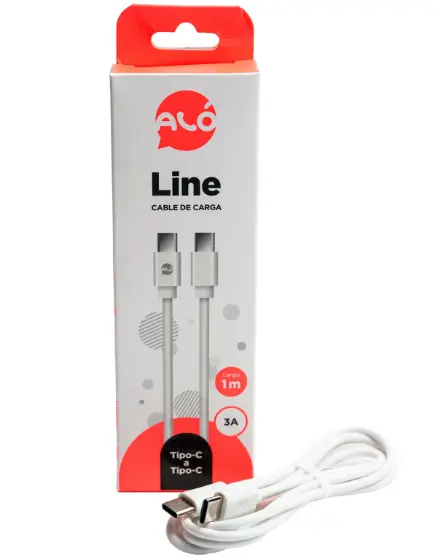CABLE DE DATOS TIPO C A TIPO C ALO LINE 15W