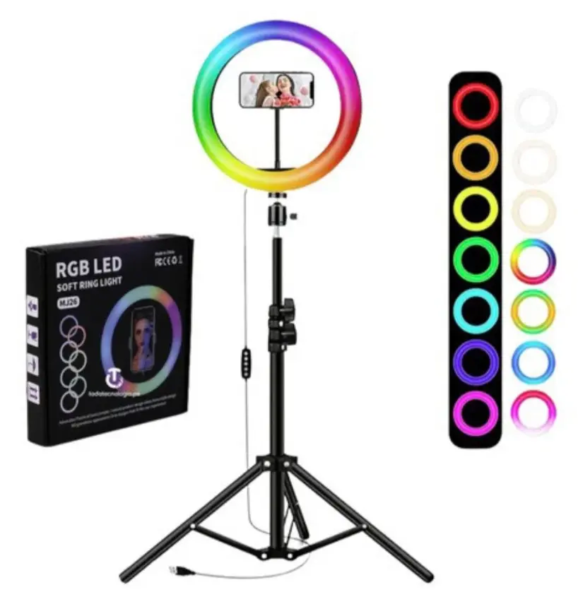 ARO LED 10" 26CM RGB CON TRIPODE