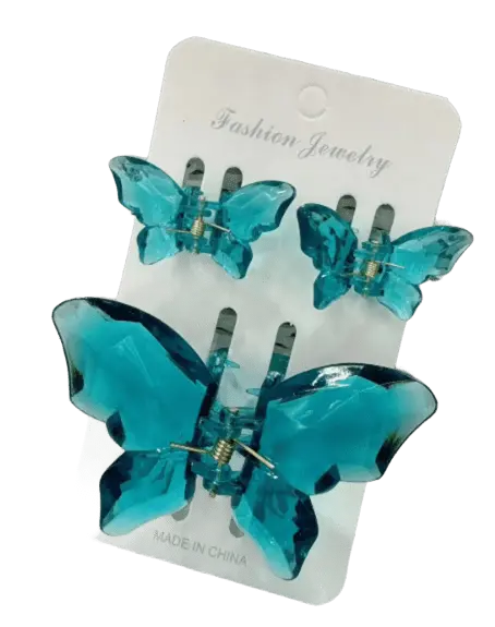 TRABAS PARA EL PELO MARIPOSA 3PCS 75218