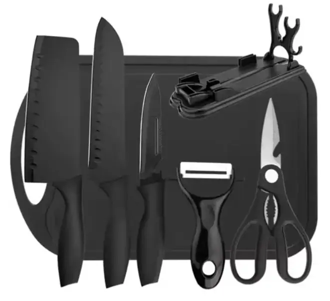 SET DE COCINA - CUCHILLOS + TABLA KNIFE008