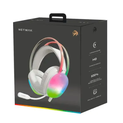 AURICULAR GAMER PC 3.5+USB NM-N25 BLANCO