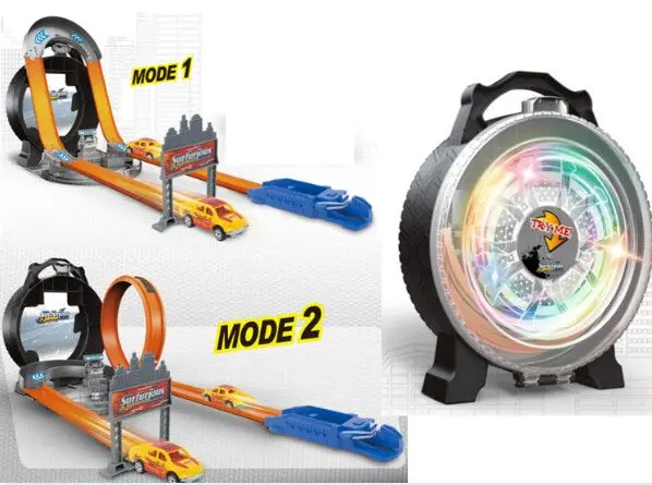 PISTA DE AUTO JUGUETE DOBLE PDAZ-002