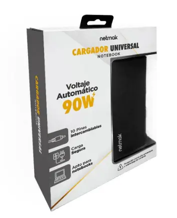 CARGADOR DE NOTEBOOK NETMAK 90W NM-1287