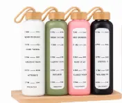 BOTELLA SILICONA DE VIDRIO 1000ML WH7282