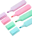 RESALTADOR 4PCS COLORES PASTELES BA-03273