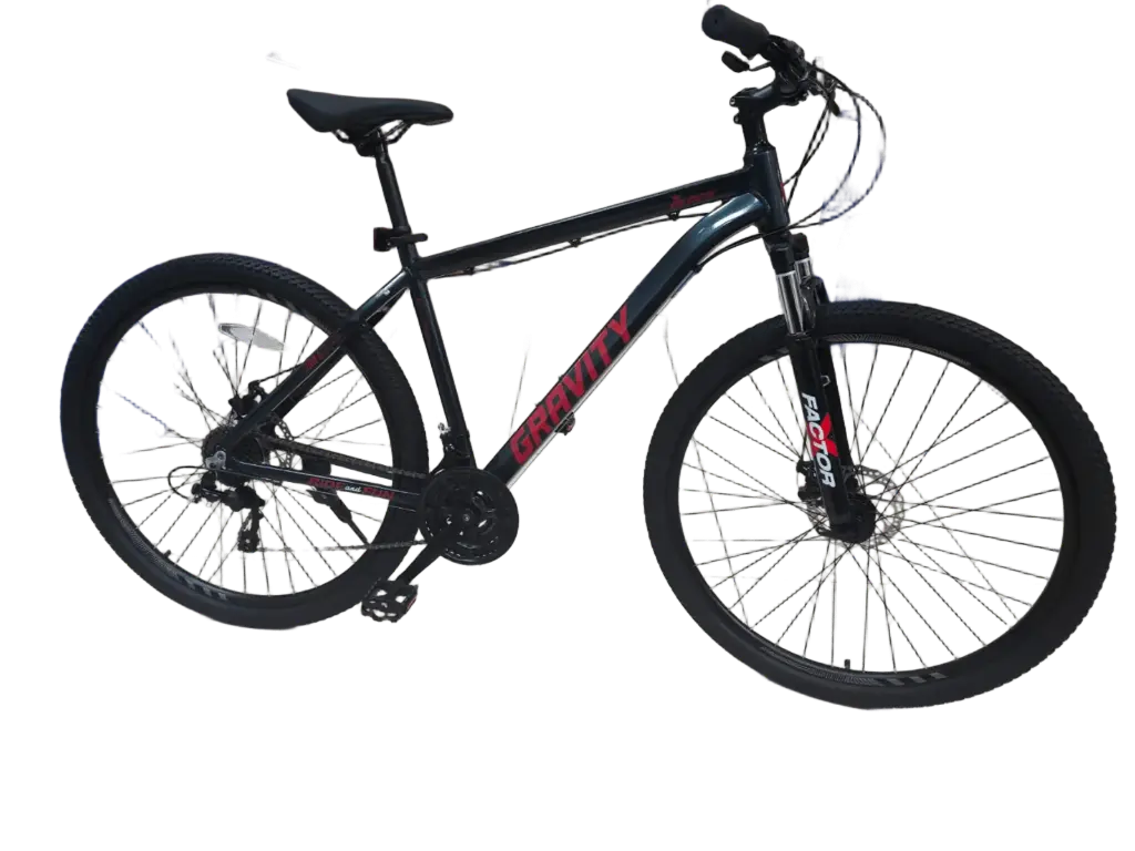 BICICLETA MTB GRAVITY GLOCK TALLE M/L R29 (GRIS Y ROJO) -S/D