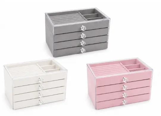 ORGANIZADOR ACRILICO DE JOYAS 3 NIVELES TH-132