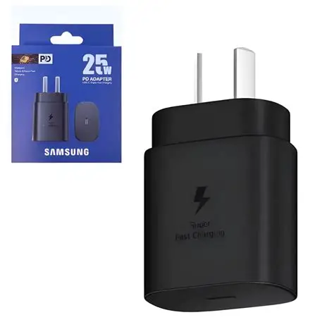 CARGADOR CABEZAL SAMSUNG 25W CAJA AZUL