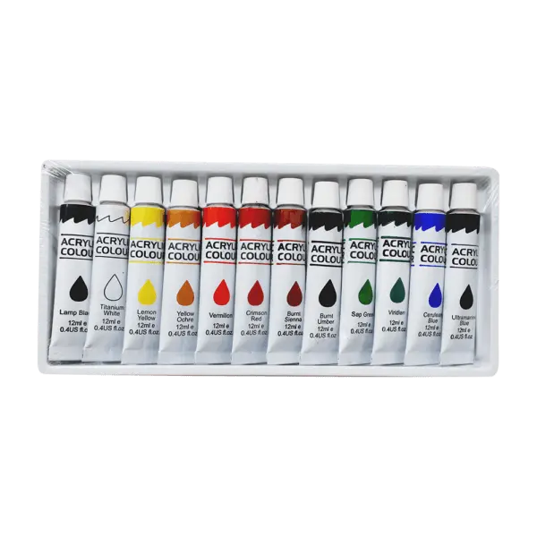 PINTURAS ACRILICAS 12PCS BD70070