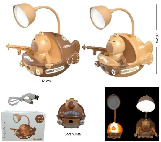 LAMPARA LED - CAPIBARA AVION 83063