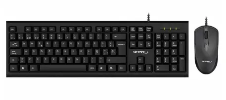 KIT TELCADO + MOUSE NETMAK USB KB340