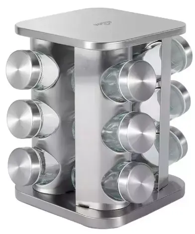 ESPECIERO DE VIDRIO 12 UNIDADES SBS6002