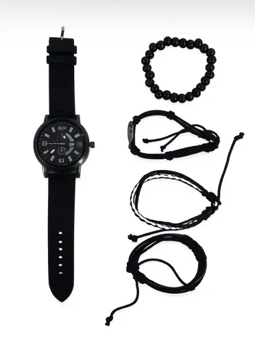 SET RELOJ Y PULSERAS 5PCS AL2034