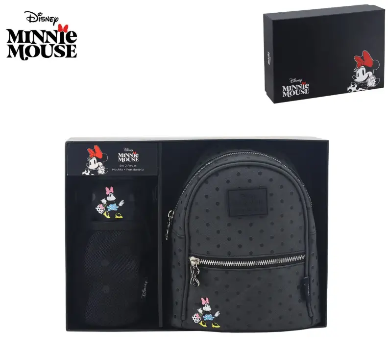 MOCHILA Y PORTA BOTELLA DISNEY DISEÑO