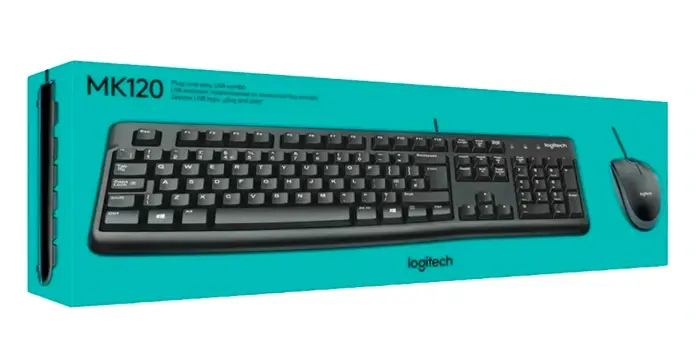KIT TECLADO+MOUSE USB LOGITECH MK120