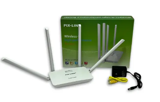 AMPLIFICADOR WIFI 4 ANTENAS  PIX LINK WR03
