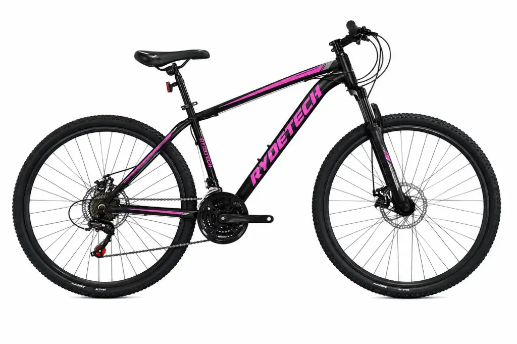 BICICLETA RYDETECH 400 ALUMINIO RODADO 29 TALLE M - NEGRO/ROSA S/D