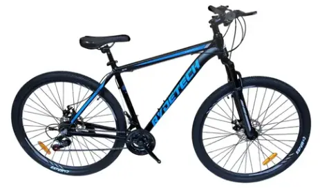 BICICLETA RYDETECH 400 ALUMINIO RODADO 29 TALLE M - NEGRO/AZUL S/D