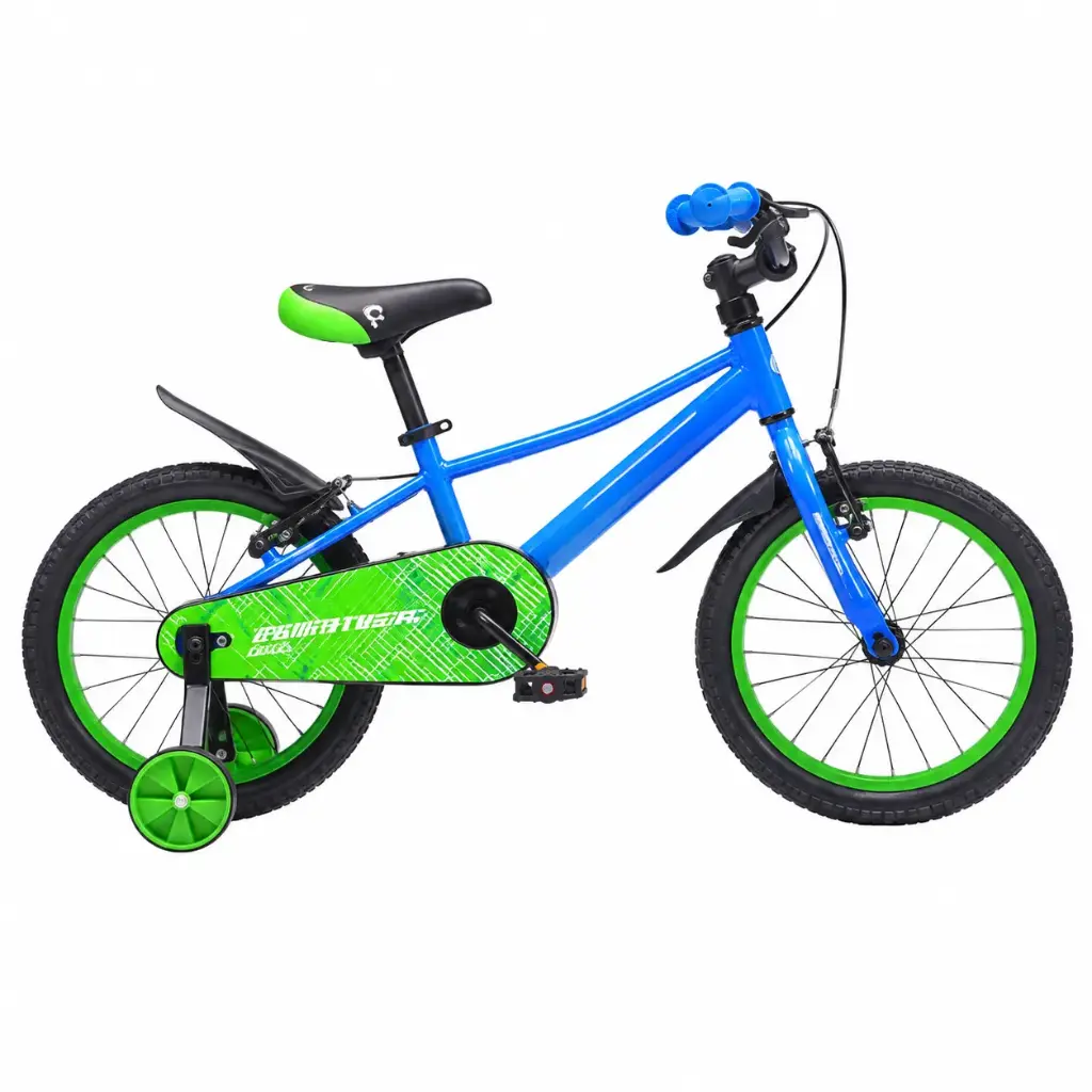 BICICLETA OVERTECH Q5 R16 AZUL/VERDE - PREVENTA