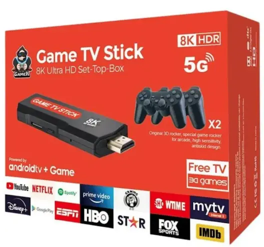CONSOLA GAME TV STICK 5G (CAJA ROJA)