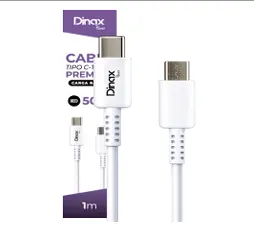 CABLE DE DATOS TIPO C A C CARGA RAPIDA DINAX DXC5ATCTC